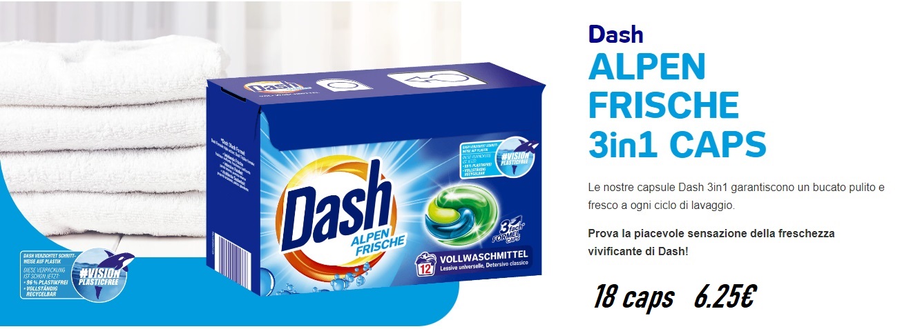 DASH LAVATRICE 18PODS REGOLARE